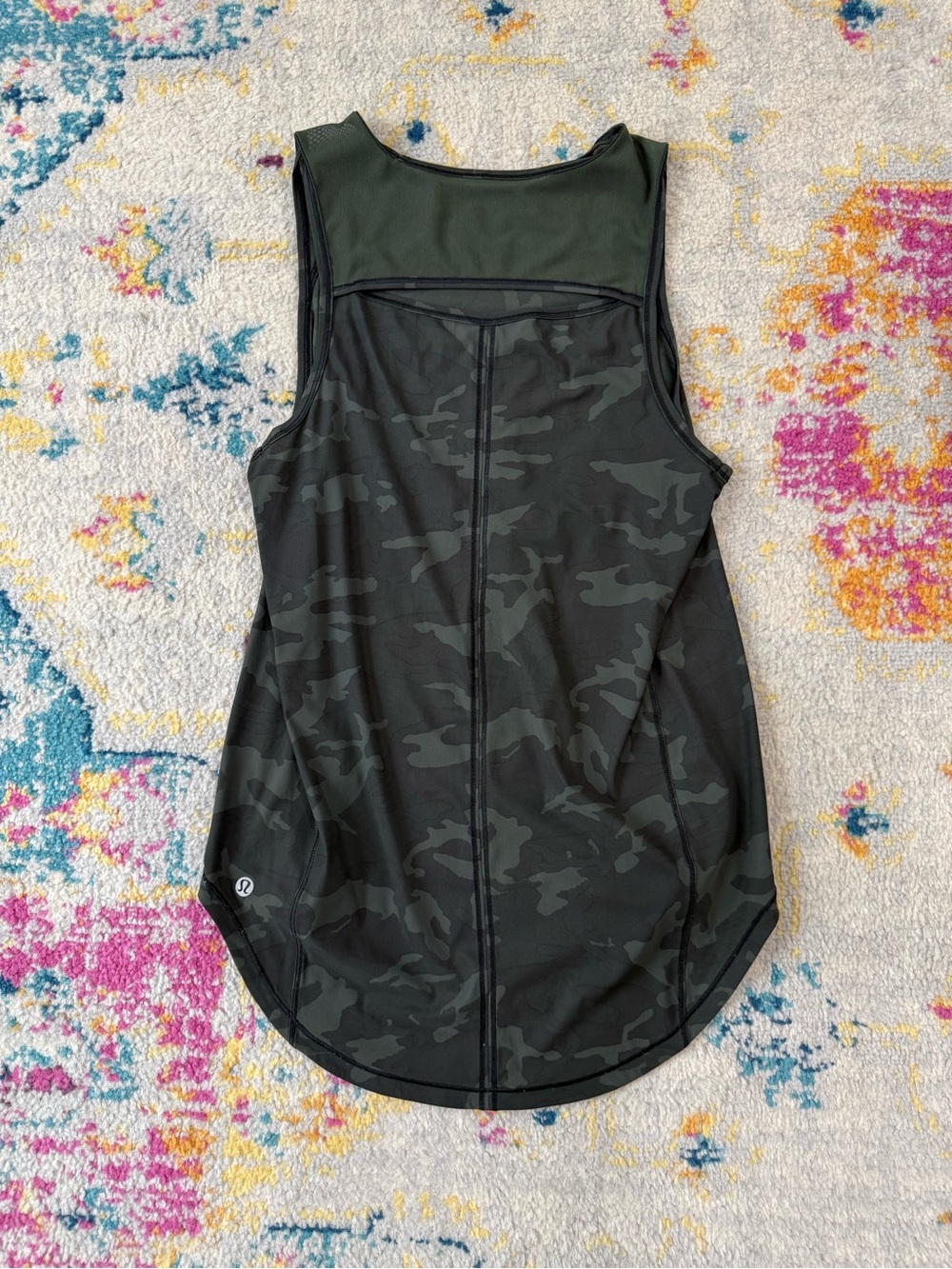 Lululemon Sculpt Tank Top in Heritage 365 Green Camouflage. Size 8 - Picture 2 of 2